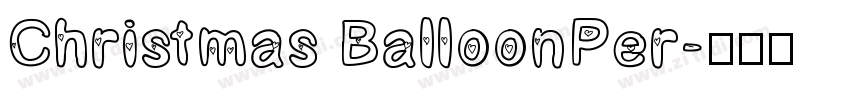 Christmas BalloonPer字体转换